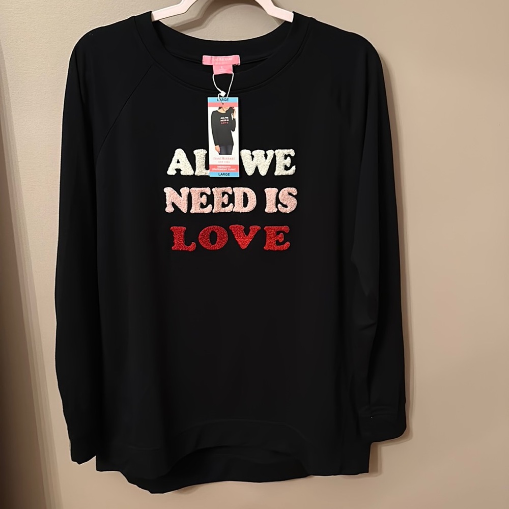 Isaac Mizrahi  Black Meredith Statement Tunic